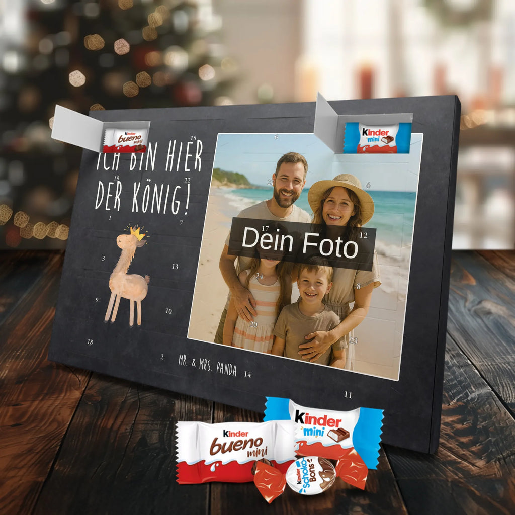  lama Król Personalisierter Schoko Foto Adventskalender, Alpaka, Lama, Mama, Freundin, Abi, Abitur, Kollegin, Büro Kollege, Papa, Lamas, König, Königin, Vorgesetzter, Chef