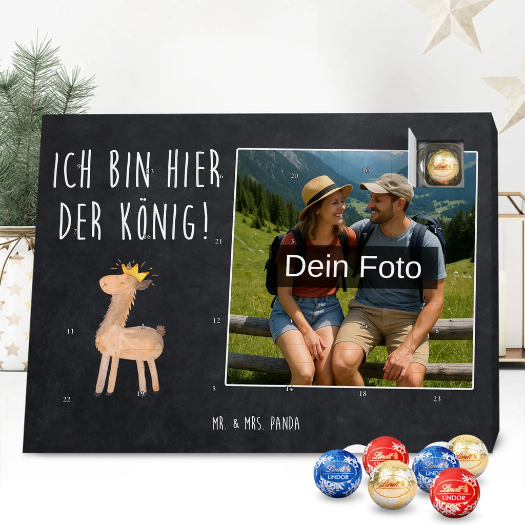  lama Król Personalisierter Schoko Foto Adventskalender, Alpaka, Lama, Mama, Freundin, Abi, Abitur, Kollegin, Büro Kollege, Papa, Lamas, König, Königin, Vorgesetzter, Chef