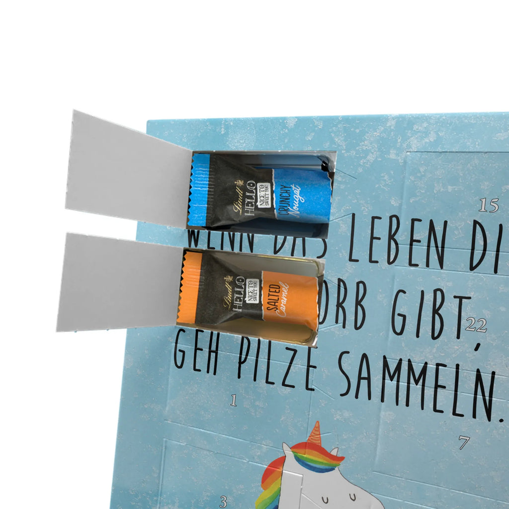 Personalisierter Schoko Foto Adventskalender Einhorn Pilz Personalisierter Schoko Foto Adventskalender, Unicorn, Einhorn, Einhörner, Einhorn Deko, Liebeskummer, Pilze, Pilzsammler, Spruch, Motivation