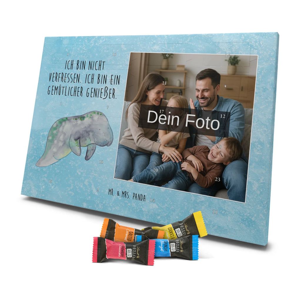 Personalisierter Schoko Foto Adventskalender Seekuh Chillen Personalisierter Schoko Foto Adventskalender, Meerestiere, Urlaub, Meer, Seekühe, Seekuh, Abnehmen, Diät, Zucker, Süßigkeiten, Diätwahn, Essen