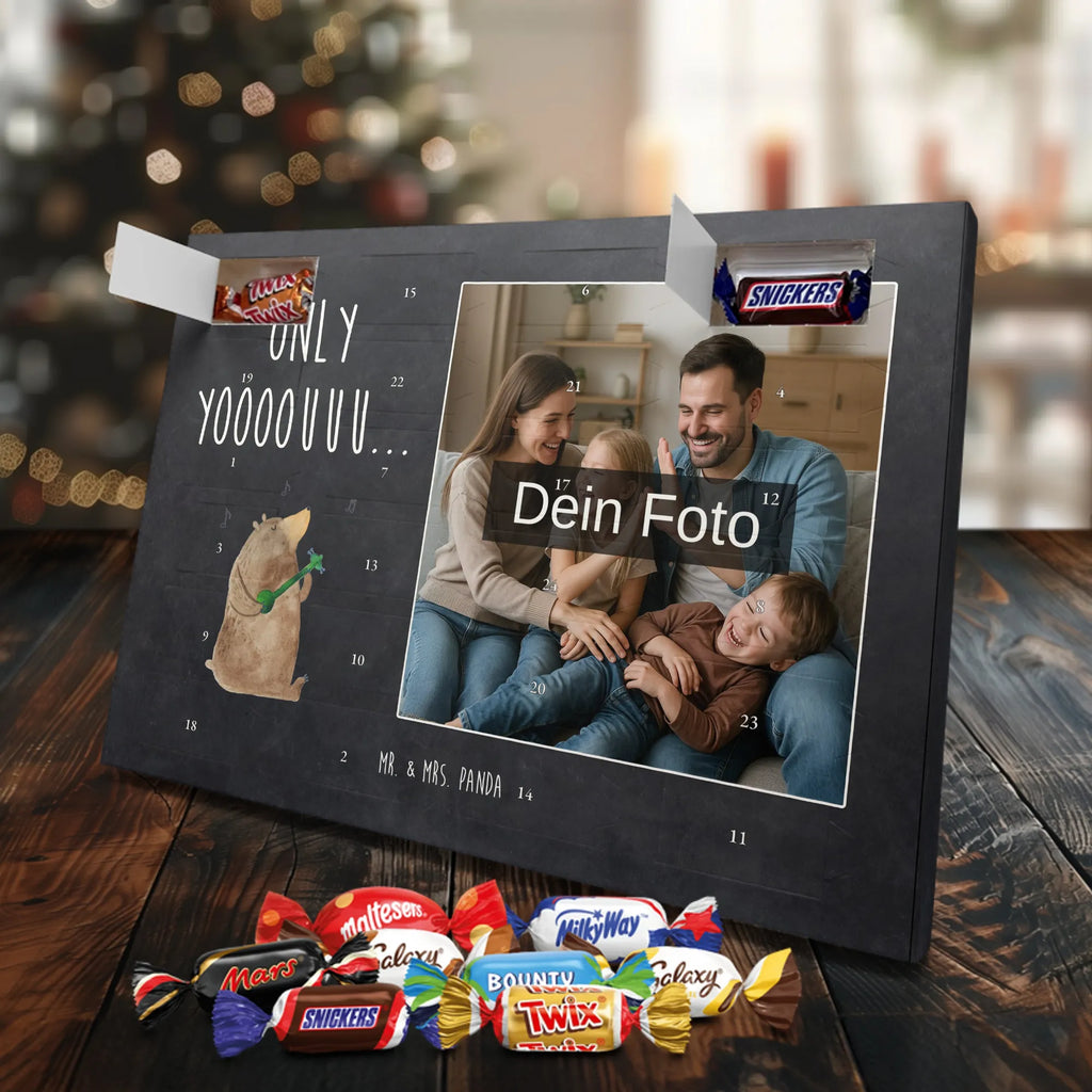 Personalisierter Schoko Foto Adventskalender Bär Gitarre Personalisierter Schoko Foto Adventskalender, Teddybär, Teddy, Bär