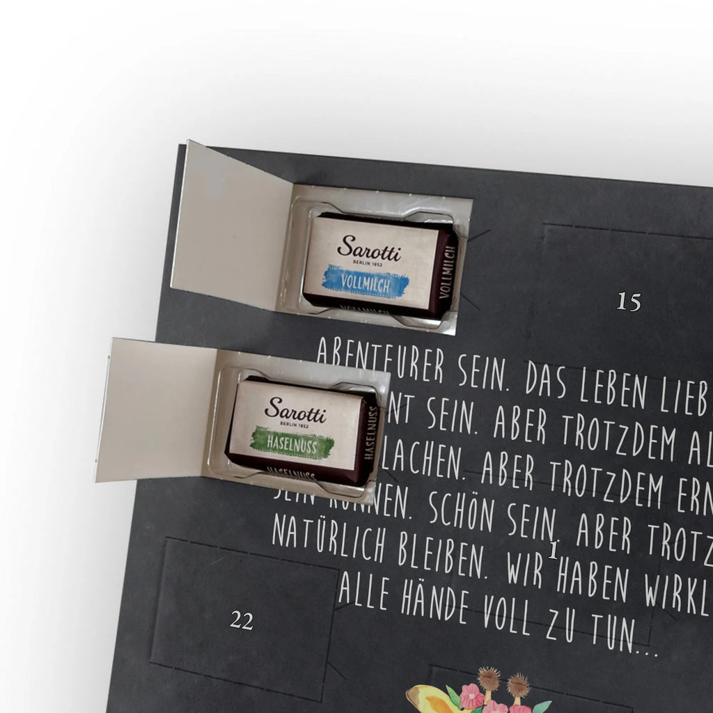 Personalisierter Schoko Foto Adventskalender Giraffe Blumenkranz Personalisierter Schoko Foto Adventskalender, Afrika, Wildtiere, Giraffe, Blumenkranz, Abenteurer, Selbstliebe, Freundin