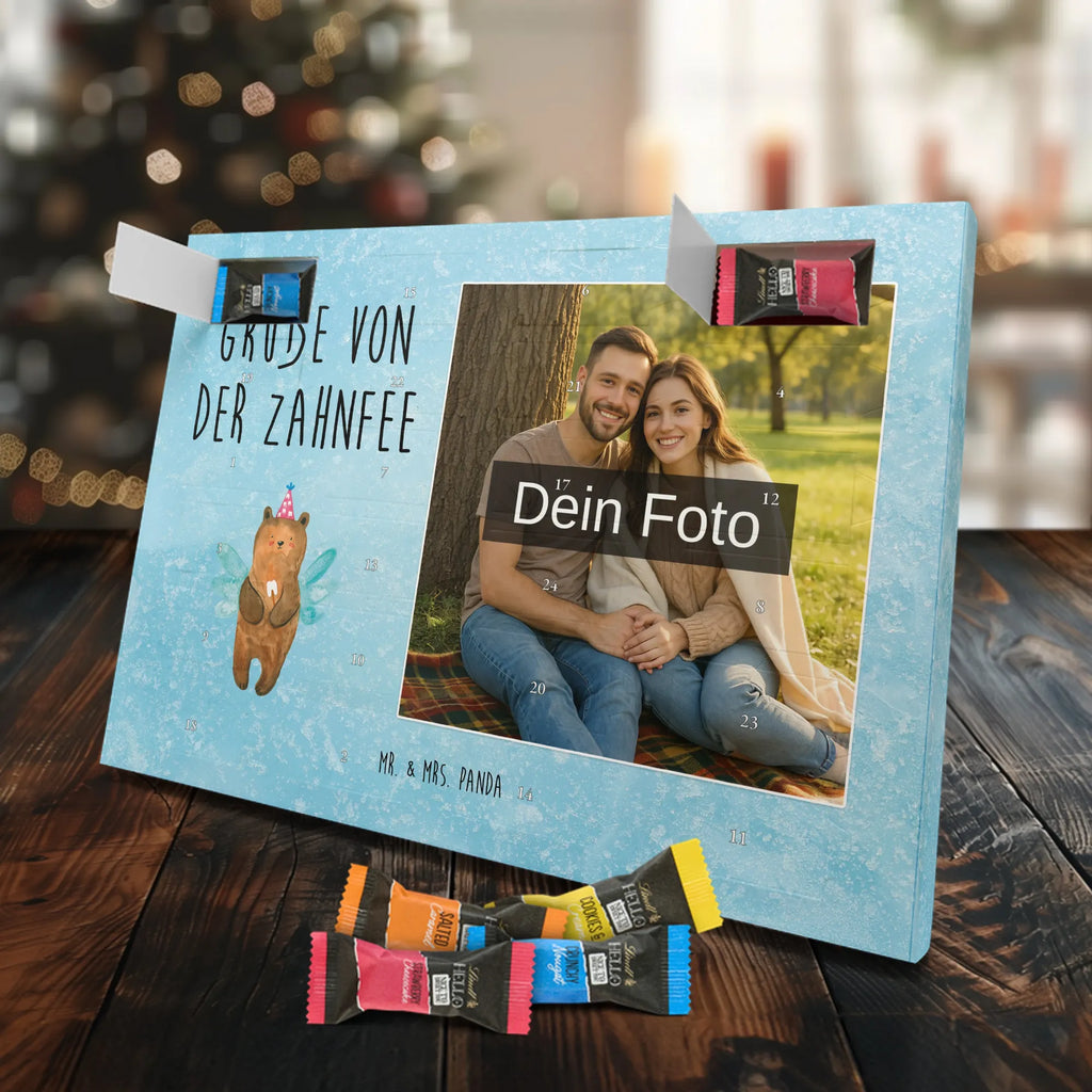 Personalisierter Schoko Foto Adventskalender Bär Zahnfee Personalisierter Schoko Foto Adventskalender, Teddybär, Teddy, Bär, Fee, Zahnfee, Milchzahn, Erster Zahn