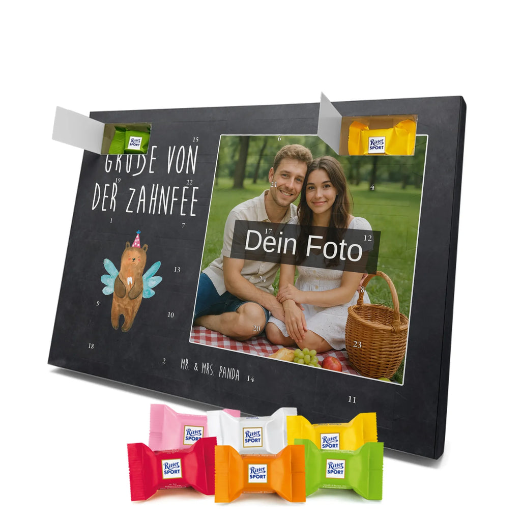 Personalisierter Schoko Foto Adventskalender Bär Zahnfee Personalisierter Schoko Foto Adventskalender, Teddybär, Teddy, Bär, Fee, Zahnfee, Milchzahn, Erster Zahn