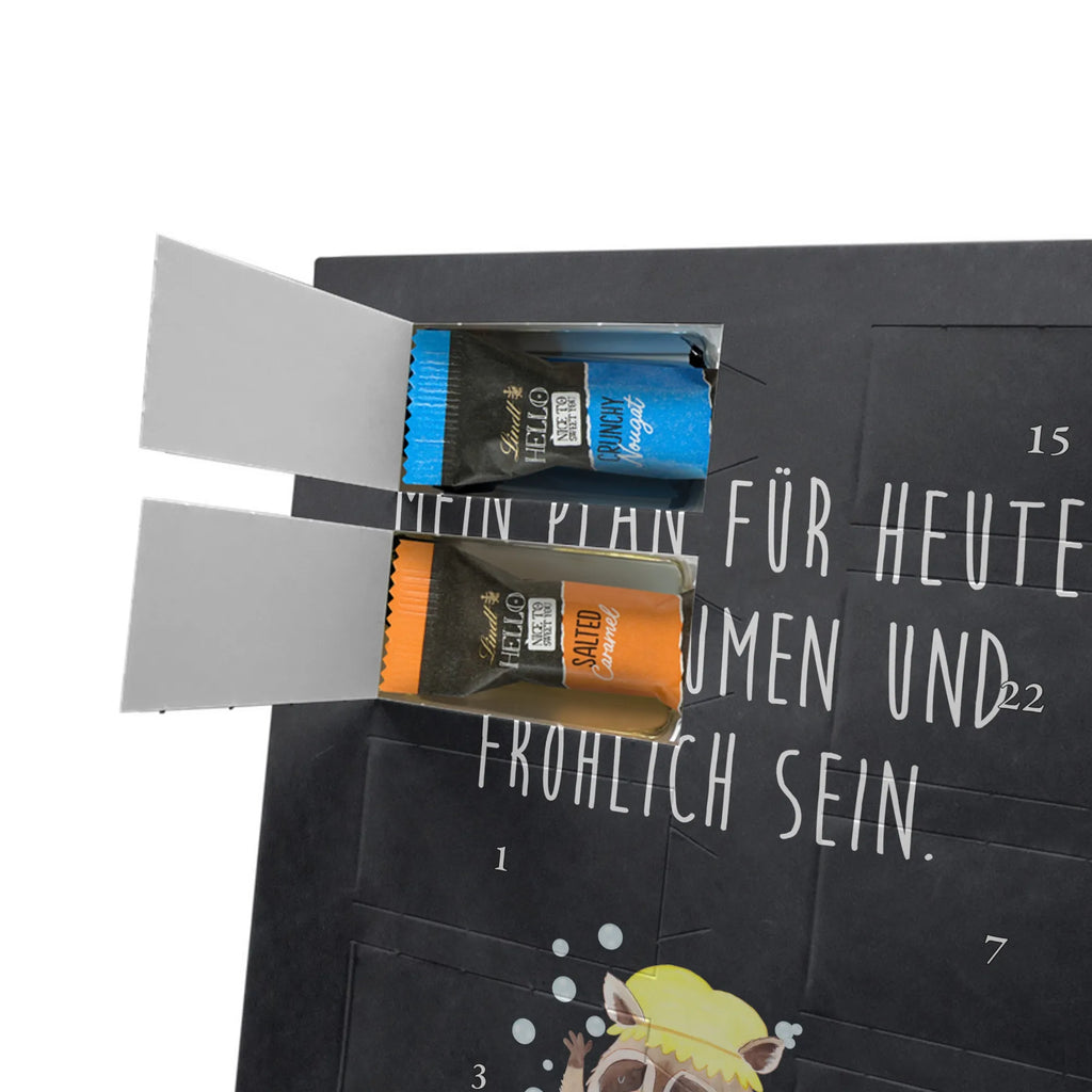 Personalisierter Schoko Foto Adventskalender Waschbär Personalisierter Schoko Foto Adventskalender, Gute Laune, Lustige Sprüche, Tiere, Tiermotive, Waschen, Seifenblasen, Fröhlich, Plan, Tagträumen, Waschbär