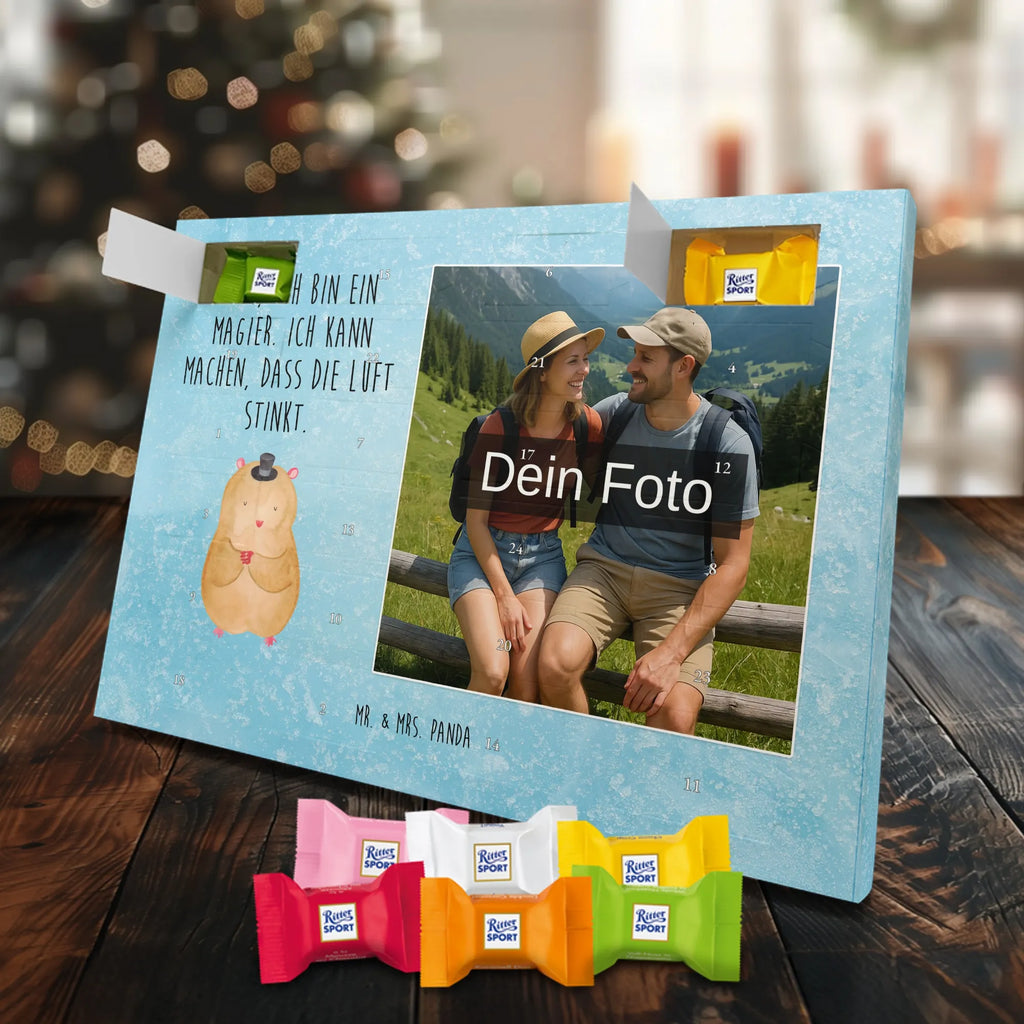 Personalisierter Schoko Foto Adventskalender Hamster Hut Personalisierter Schoko Foto Adventskalender, Gute Laune, Lustige Sprüche, Tiere, Tiermotive, Zwerghamster, Hut, Hamster, Zylinder, Magier, Zauberer
