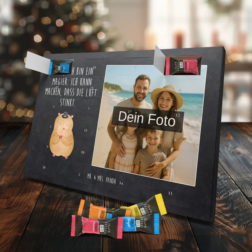 Personalisierter Schoko Foto Adventskalender Hamster Hut Personalisierter Schoko Foto Adventskalender, Gute Laune, Lustige Sprüche, Tiere, Tiermotive, Zwerghamster, Hut, Hamster, Zylinder, Magier, Zauberer