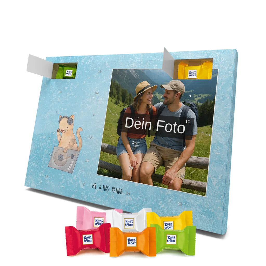 Personalisierter Schoko Foto Adventskalender Katze DJ Personalisierter Schoko Foto Adventskalender, Musikliebhaber, Geschenke Musiker, Instrumente, Tanzen, DJ, Club, Feiern, Katze, Disko