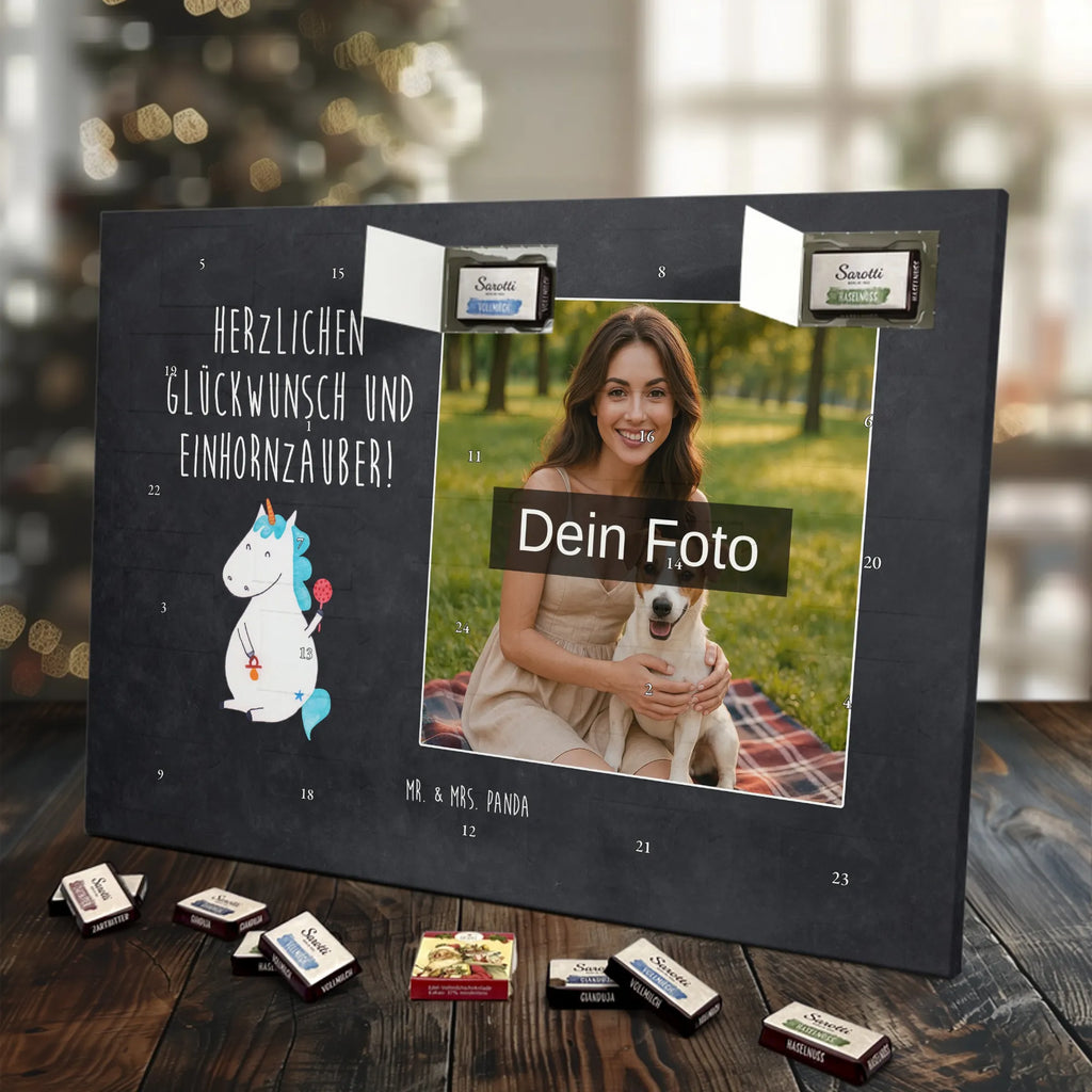 Personalisierter Schoko Foto Adventskalender Einhorn Baby Personalisierter Schoko Foto Adventskalender, Unicorn, Einhorn, Einhörner, Einhorn Deko, Babyglück, Schnuller, Erstes Kind, Mutter, Party, Geburt, Geburtstag, Eltern, Kind, Nachwuchs, Baby
