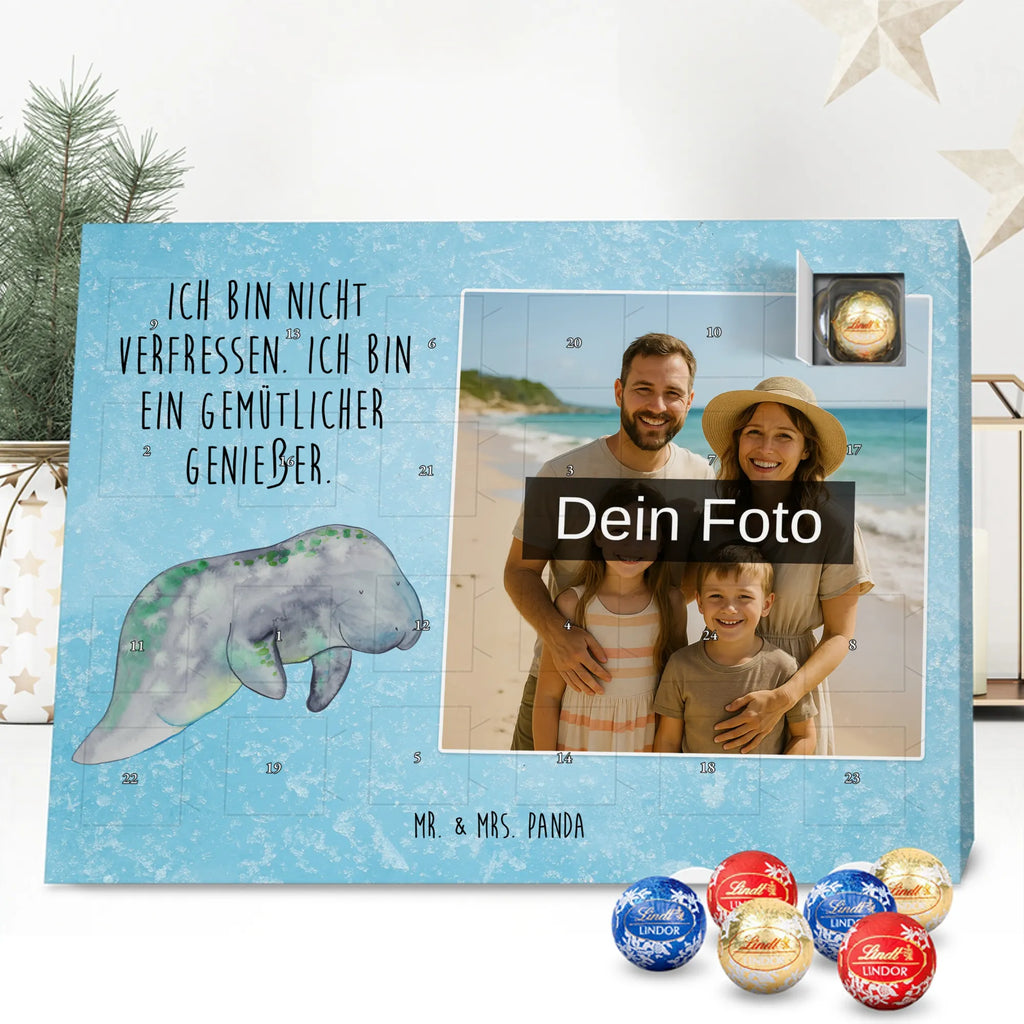 Personalisierter Schoko Foto Adventskalender Seekuh Chillen Personalisierter Schoko Foto Adventskalender, Meerestiere, Urlaub, Meer, Seekühe, Seekuh, Abnehmen, Diät, Zucker, Süßigkeiten, Diätwahn, Essen