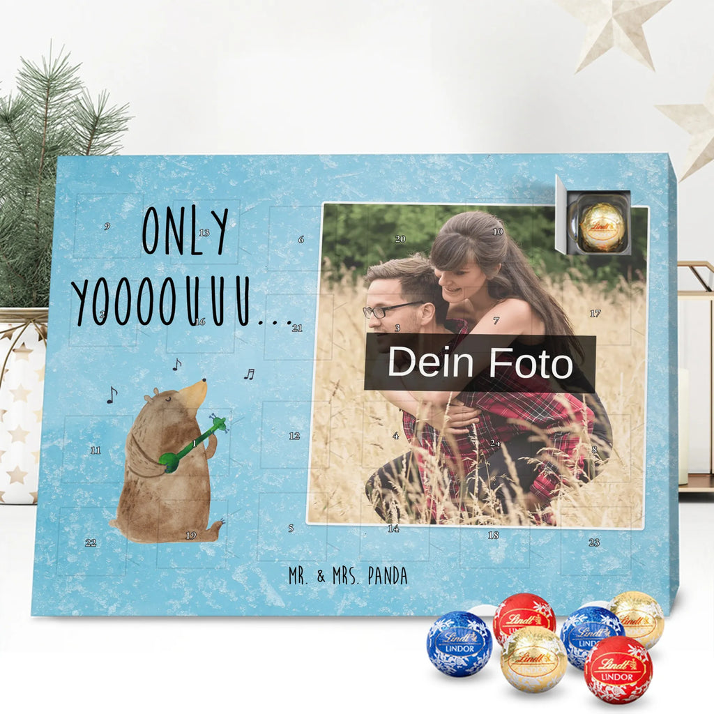 Personalisierter Schoko Foto Adventskalender Bär Gitarre Personalisierter Schoko Foto Adventskalender, Teddybär, Teddy, Bär
