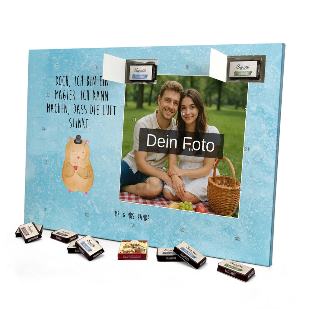 Personalisierter Schoko Foto Adventskalender Hamster Hut Personalisierter Schoko Foto Adventskalender, Gute Laune, Lustige Sprüche, Tiere, Tiermotive, Zwerghamster, Hut, Hamster, Zylinder, Magier, Zauberer