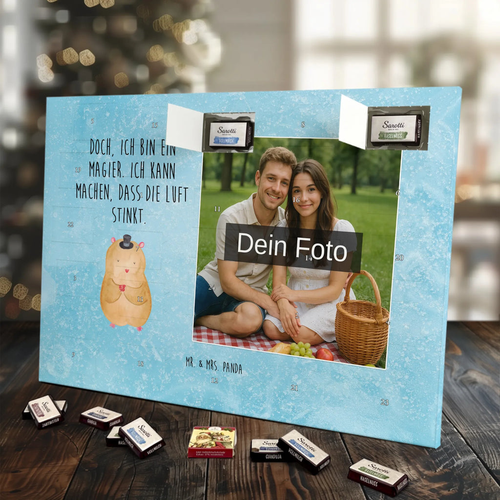 Personalisierter Schoko Foto Adventskalender Hamster Hut Personalisierter Schoko Foto Adventskalender, Gute Laune, Lustige Sprüche, Tiere, Tiermotive, Zwerghamster, Hut, Hamster, Zylinder, Magier, Zauberer