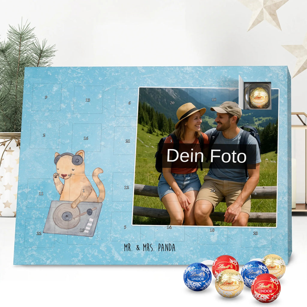 Personalisierter Schoko Foto Adventskalender Katze DJ Personalisierter Schoko Foto Adventskalender, Musikliebhaber, Geschenke Musiker, Instrumente, Tanzen, DJ, Club, Feiern, Katze, Disko