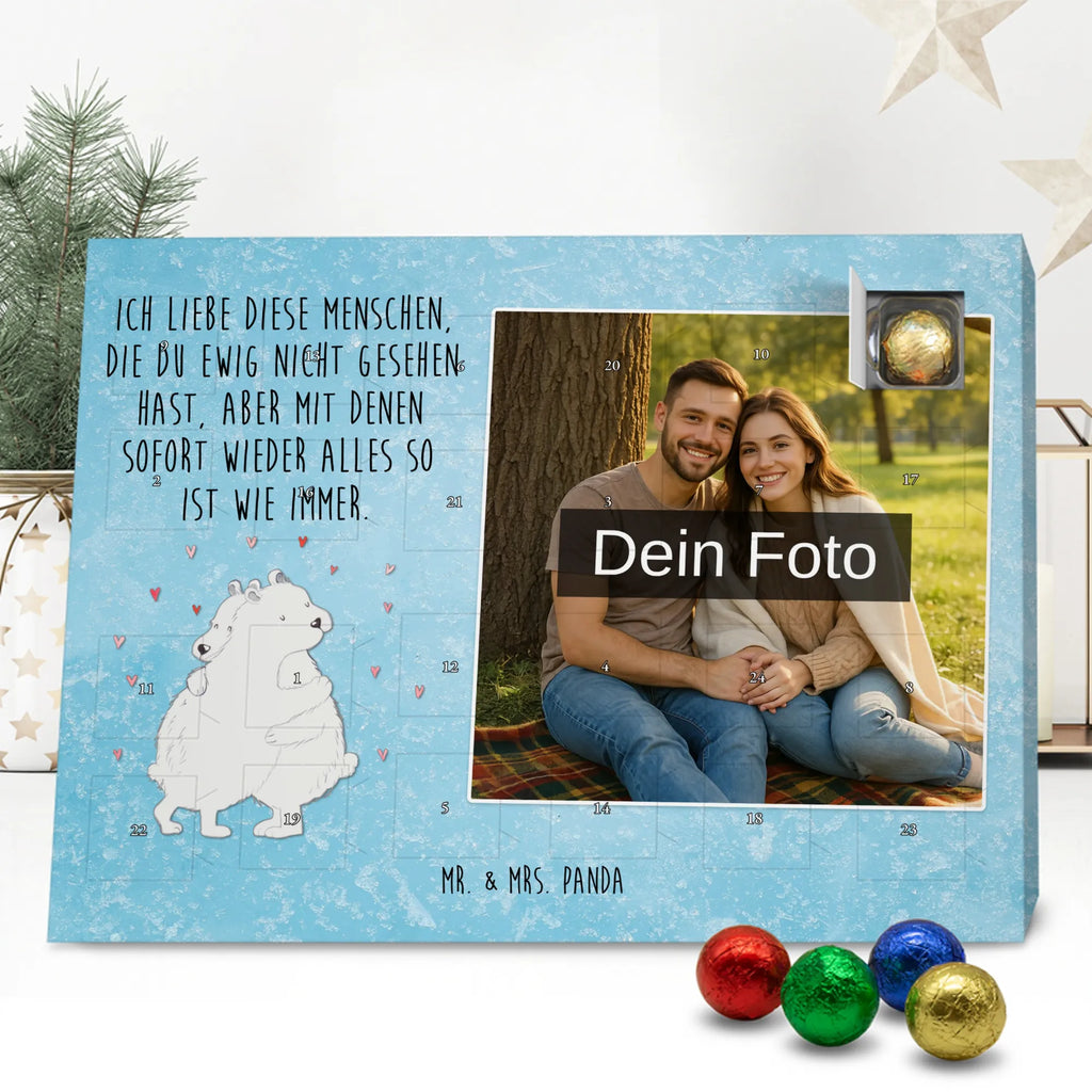 Personalisierter Schoko Foto Adventskalender Eisbär Umarmen Personalisierter Schoko Foto Adventskalender, Gute Laune, Lustige Sprüche, Tiere, Tiermotive