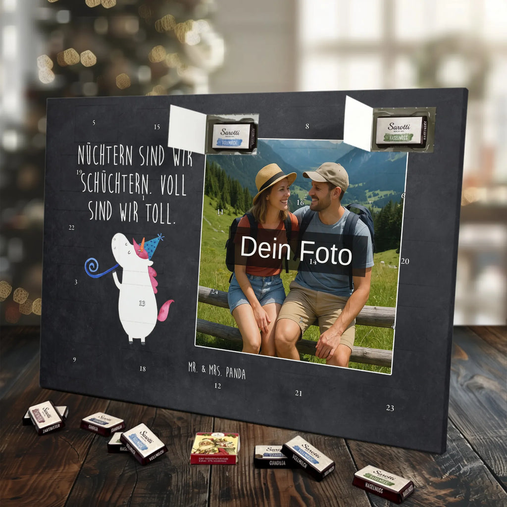 Personalisierter Schoko Foto Adventskalender Einhorn Party Personalisierter Schoko Foto Adventskalender, Unicorn, Einhorn, Einhörner, Einhorn Deko, Party, Alkohol, Geburtstag, Club, Glitzer, Fest, Konfetti, Feier, Disco