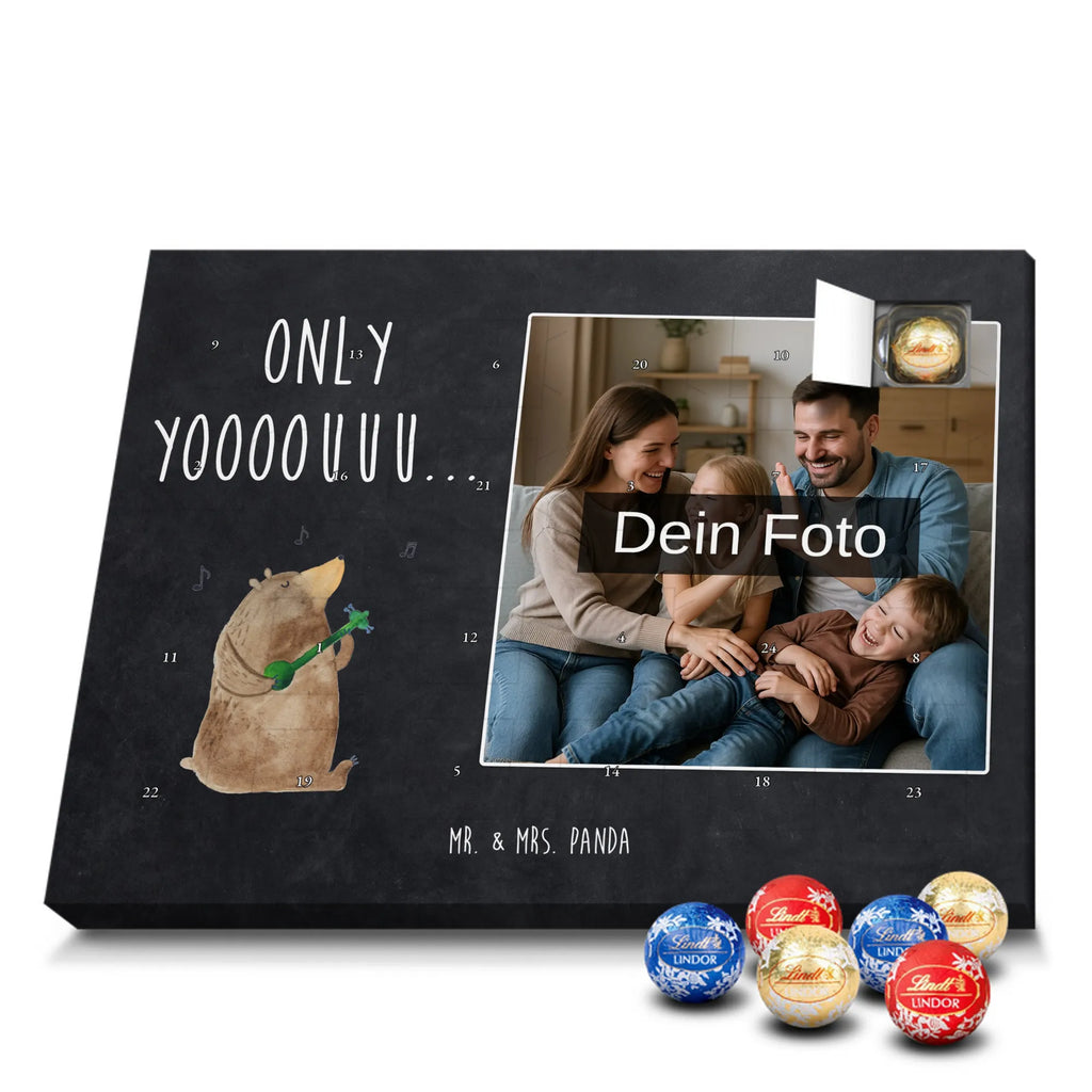 Personalisierter Schoko Foto Adventskalender Bär Gitarre Personalisierter Schoko Foto Adventskalender, Teddybär, Teddy, Bär