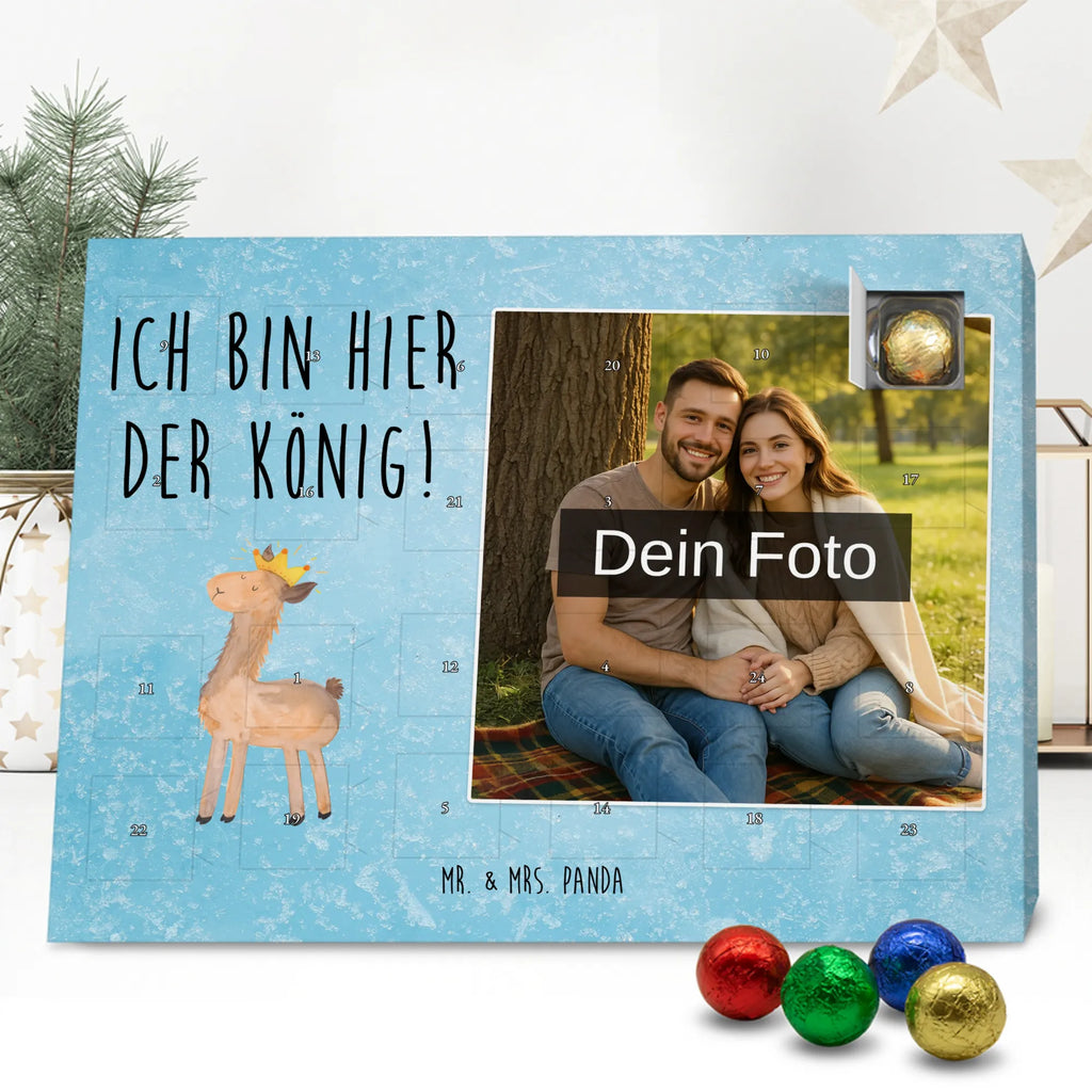  lama Król Personalisierter Schoko Foto Adventskalender, Alpaka, Lama, Mama, Freundin, Abi, Abitur, Kollegin, Büro Kollege, Papa, Lamas, König, Königin, Vorgesetzter, Chef