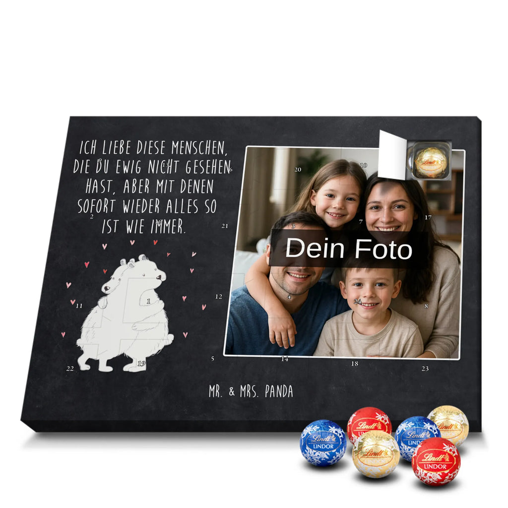 Personalisierter Schoko Foto Adventskalender Eisbär Umarmen Personalisierter Schoko Foto Adventskalender, Gute Laune, Lustige Sprüche, Tiere, Tiermotive