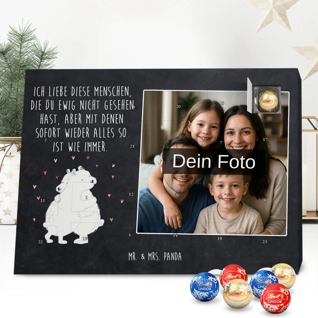 Personalisierter Schoko Foto Adventskalender Eisbär Umarmen Personalisierter Schoko Foto Adventskalender, Gute Laune, Lustige Sprüche, Tiere, Tiermotive