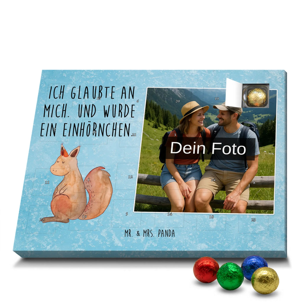 Personalisierter Schoko Foto Adventskalender Einhorn Glauben Personalisierter Schoko Foto Adventskalender, Unicorn, Einhorn, Einhörner, Einhorn Deko, Eichhorn, Einhörnchen, Eichhörnchen
