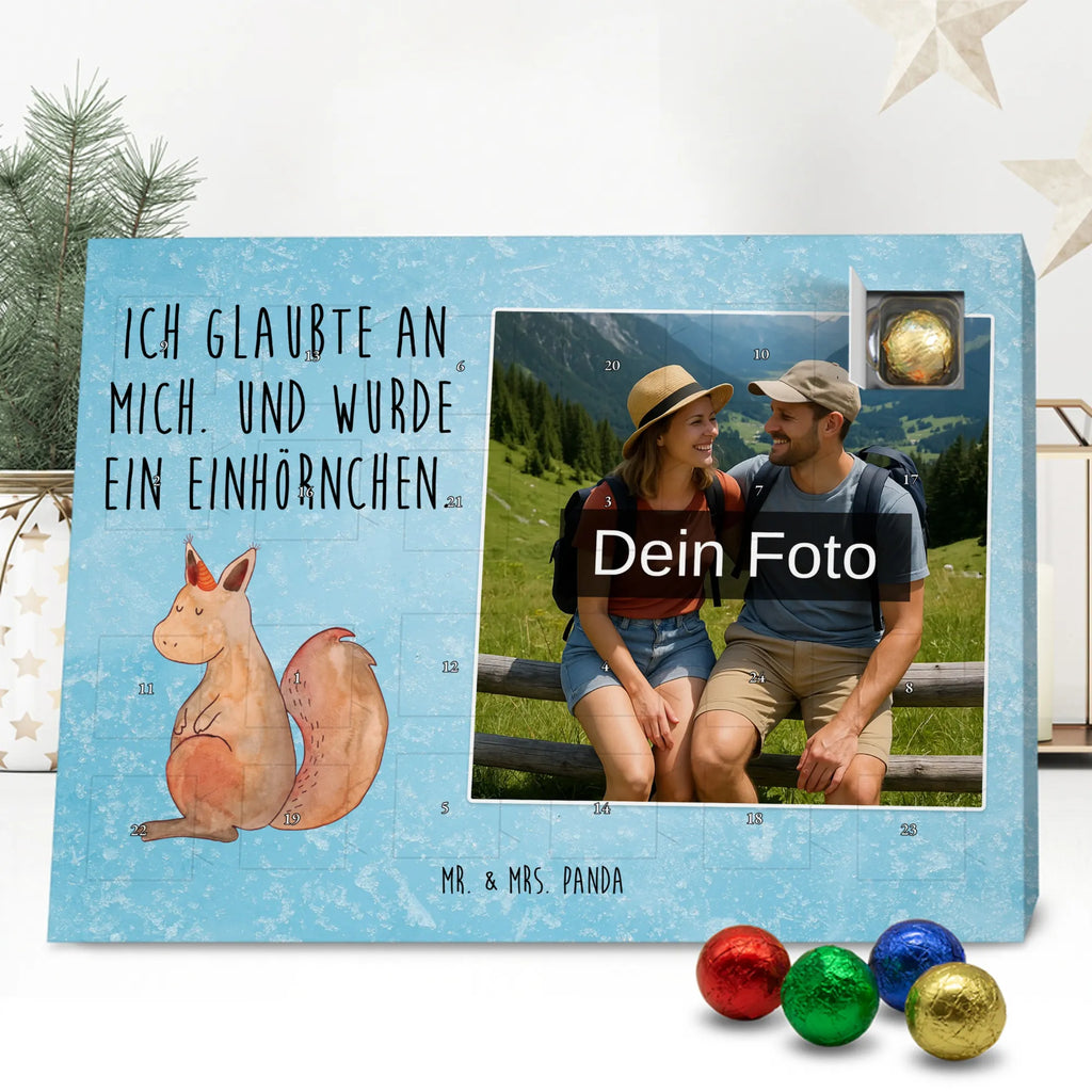 Personalisierter Schoko Foto Adventskalender Einhorn Glauben Personalisierter Schoko Foto Adventskalender, Unicorn, Einhorn, Einhörner, Einhorn Deko, Eichhorn, Einhörnchen, Eichhörnchen