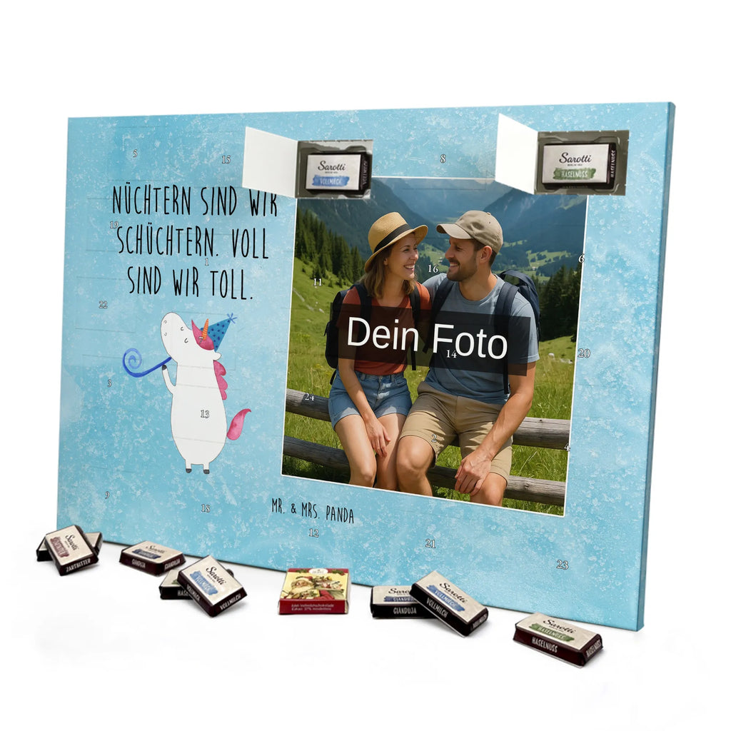 Personalisierter Schoko Foto Adventskalender Einhorn Party Personalisierter Schoko Foto Adventskalender, Unicorn, Einhorn, Einhörner, Einhorn Deko, Party, Alkohol, Geburtstag, Club, Glitzer, Fest, Konfetti, Feier, Disco