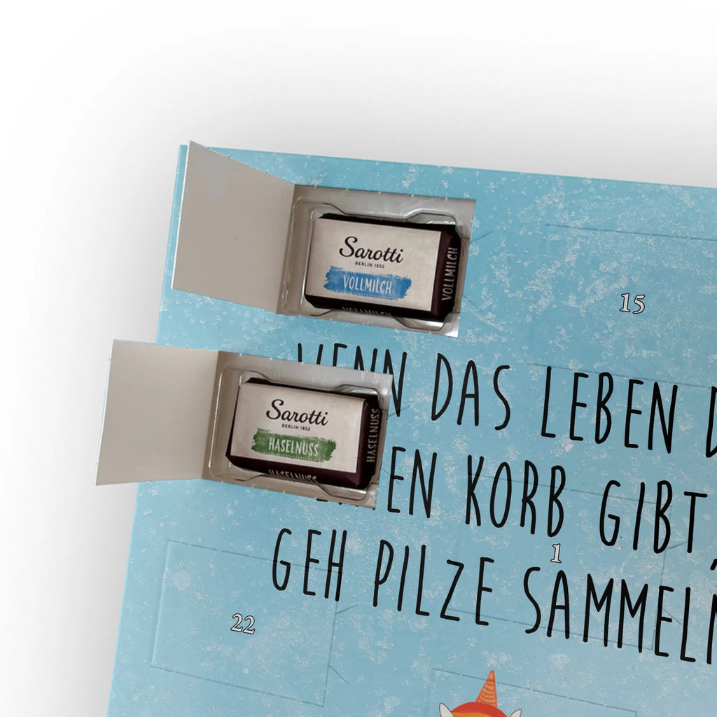Personalisierter Schoko Foto Adventskalender Einhorn Pilz Personalisierter Schoko Foto Adventskalender, Unicorn, Einhorn, Einhörner, Einhorn Deko, Liebeskummer, Pilze, Pilzsammler, Spruch, Motivation