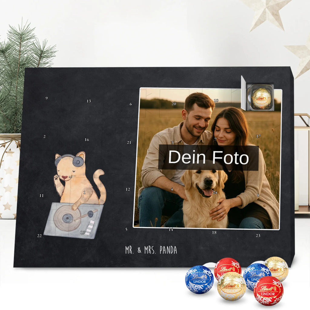 Personalisierter Schoko Foto Adventskalender Katze DJ Personalisierter Schoko Foto Adventskalender, Musikliebhaber, Geschenke Musiker, Instrumente, Tanzen, DJ, Club, Feiern, Katze, Disko