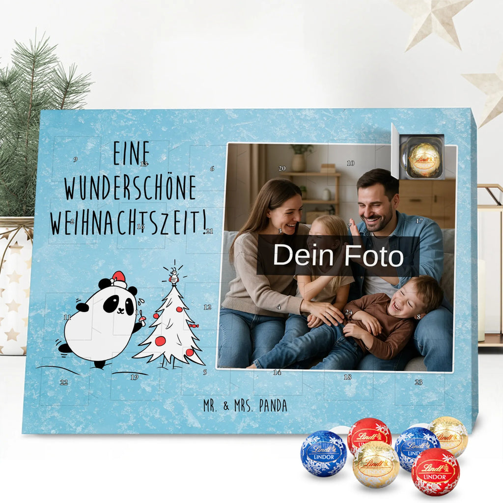  Panda Christmas Time Personalisierter Schoko Foto Adventskalender