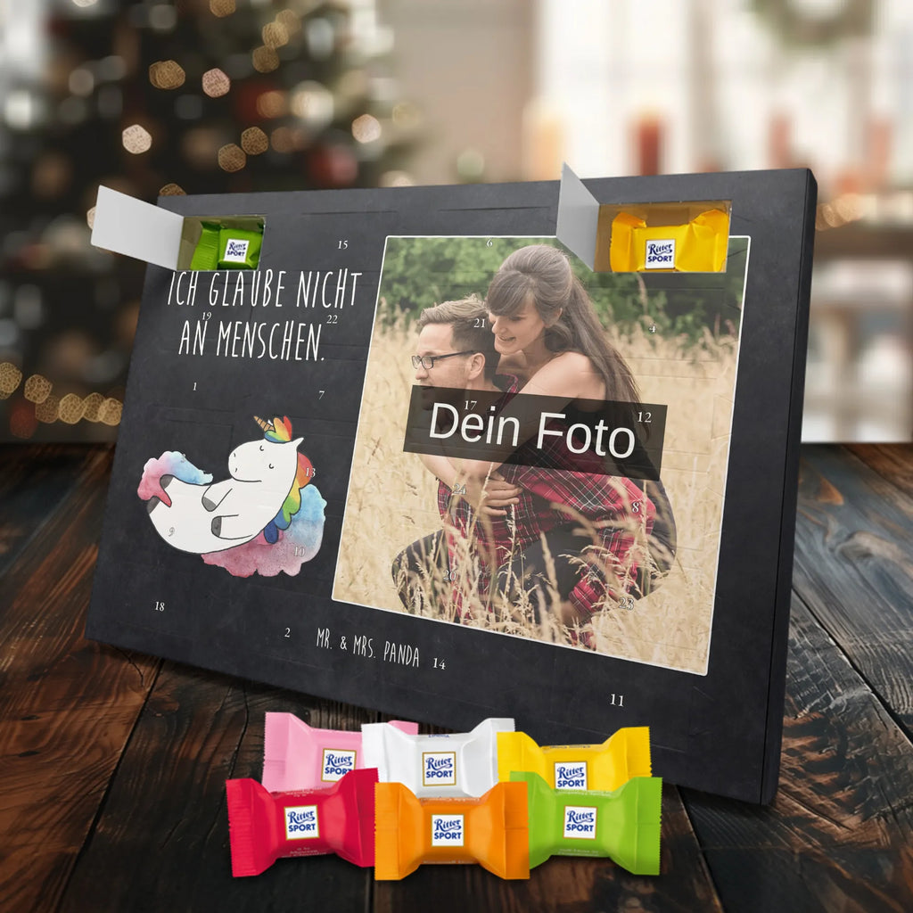 Personalisierter Schoko Foto Adventskalender Einhorn Wolke 7 Personalisierter Schoko Foto Adventskalender, Unicorn, Einhorn, Einhörner, Einhorn Deko, Lächeln, Geschenk, Lustig, Verliebt, Witzig, Realität, Glaube, Menschen