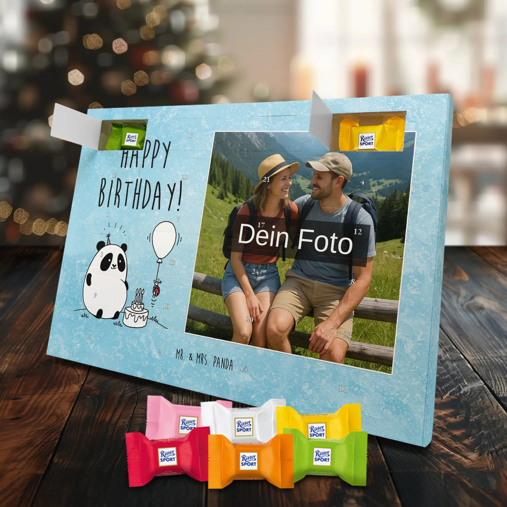  Panda Birthday Personalisierter Schoko Foto Adventskalender