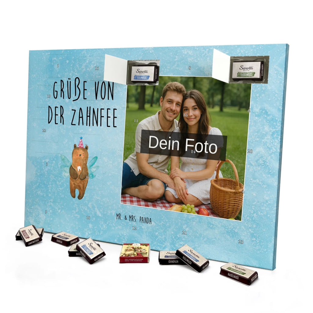 Personalisierter Schoko Foto Adventskalender Bär Zahnfee Personalisierter Schoko Foto Adventskalender, Teddybär, Teddy, Bär, Fee, Zahnfee, Milchzahn, Erster Zahn