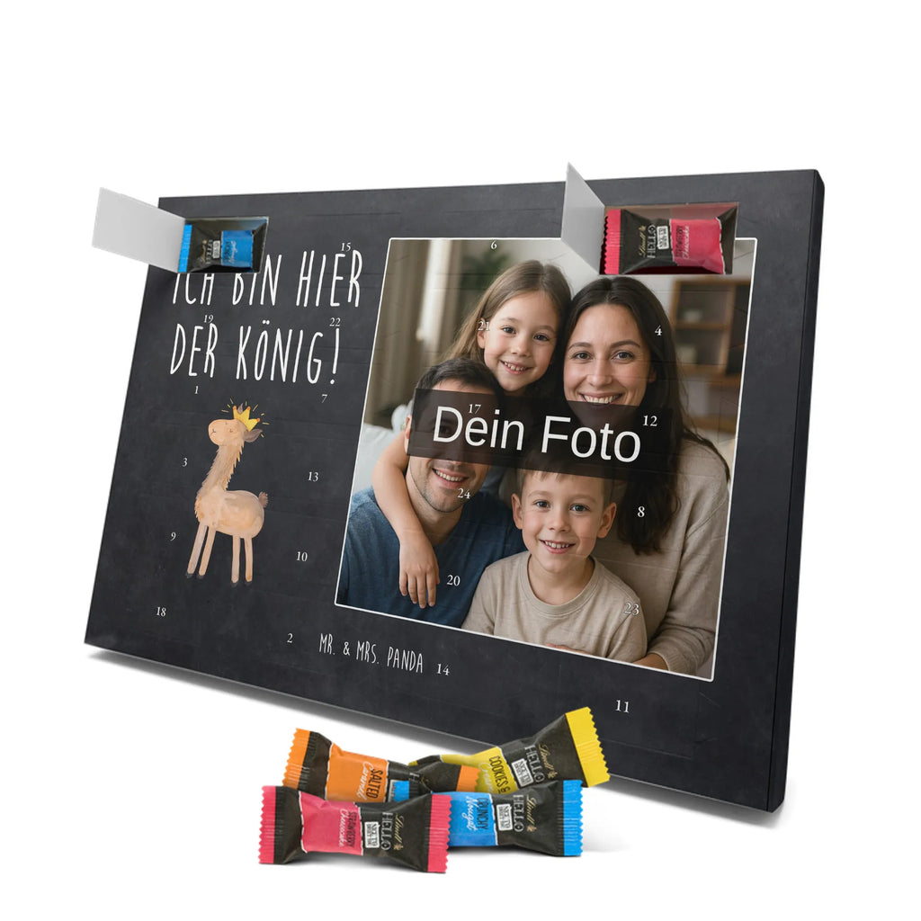  lama Król Personalisierter Schoko Foto Adventskalender, Alpaka, Lama, Mama, Freundin, Abi, Abitur, Kollegin, Büro Kollege, Papa, Lamas, König, Königin, Vorgesetzter, Chef