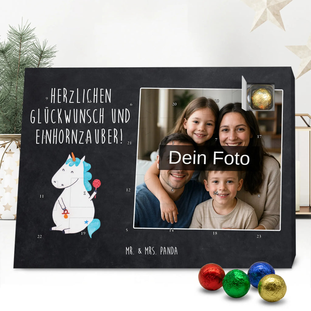 Personalisierter Schoko Foto Adventskalender Einhorn Baby Personalisierter Schoko Foto Adventskalender, Unicorn, Einhorn, Einhörner, Einhorn Deko, Babyglück, Schnuller, Erstes Kind, Mutter, Party, Geburt, Geburtstag, Eltern, Kind, Nachwuchs, Baby
