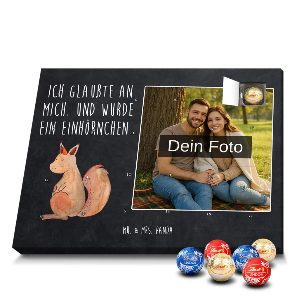 Personalisierter Schoko Foto Adventskalender Einhorn Glauben Personalisierter Schoko Foto Adventskalender, Unicorn, Einhorn, Einhörner, Einhorn Deko, Eichhorn, Einhörnchen, Eichhörnchen