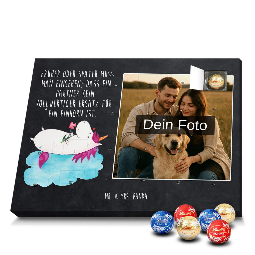 Personalisierter Schoko Foto Adventskalender Einhorn Verliebt Personalisierter Schoko Foto Adventskalender, Unicorn, Einhorn, Einhörner, Einhorn Deko, Liebesbeweis, Verliebt, Wolke, Liebe, Freundin