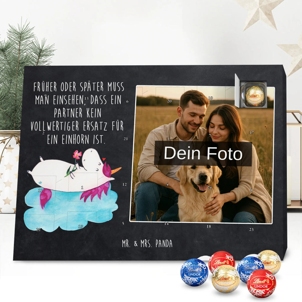 Personalisierter Schoko Foto Adventskalender Einhorn Verliebt Personalisierter Schoko Foto Adventskalender, Unicorn, Einhorn, Einhörner, Einhorn Deko, Liebesbeweis, Verliebt, Wolke, Liebe, Freundin
