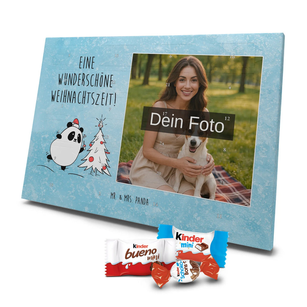  Panda Christmas Time Personalisierter Schoko Foto Adventskalender