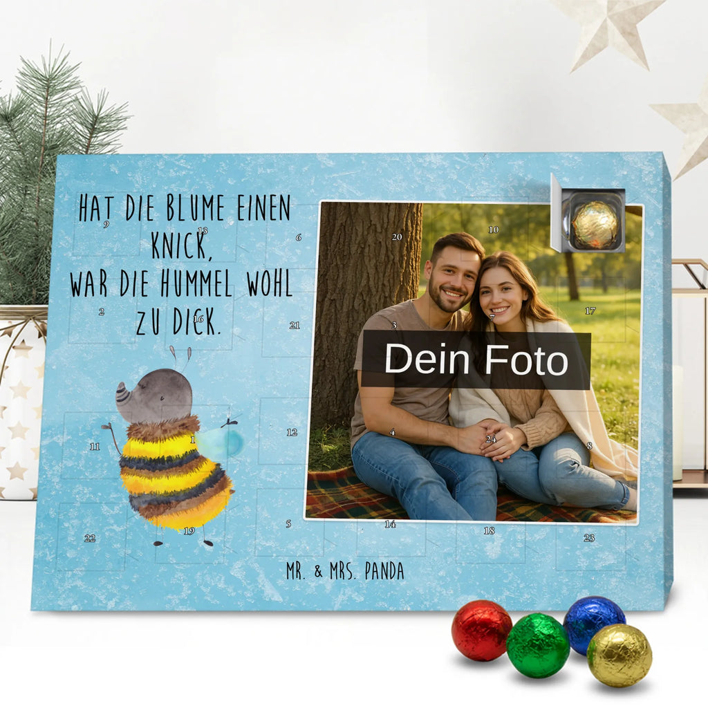 Personalisierter Schoko Foto Adventskalender Hummel flauschig Personalisierter Schoko Foto Adventskalender, Gute Laune, Lustige Sprüche, Tiere, Tiermotive, Flauschig, Biene, Hummel, Blume, Natur