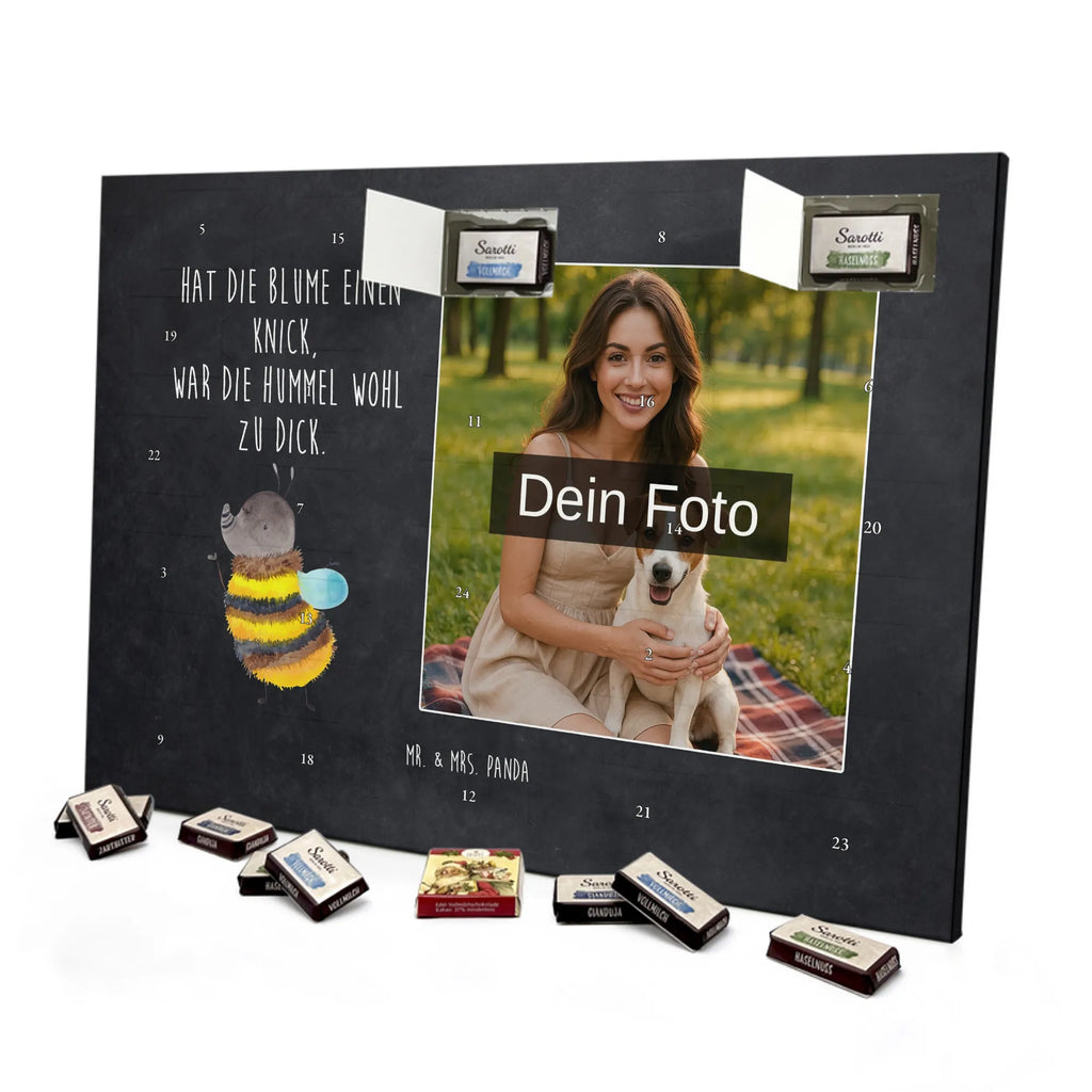Personalisierter Schoko Foto Adventskalender Hummel flauschig Personalisierter Schoko Foto Adventskalender, Gute Laune, Lustige Sprüche, Tiere, Tiermotive, Flauschig, Biene, Hummel, Blume, Natur