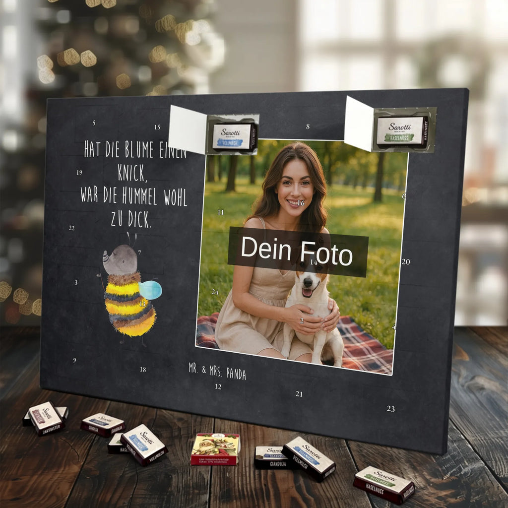 Personalisierter Schoko Foto Adventskalender Hummel flauschig Personalisierter Schoko Foto Adventskalender, Gute Laune, Lustige Sprüche, Tiere, Tiermotive, Flauschig, Biene, Hummel, Blume, Natur
