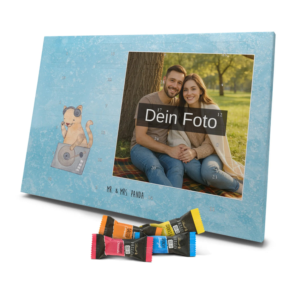 Personalisierter Schoko Foto Adventskalender Katze DJ Personalisierter Schoko Foto Adventskalender, Musikliebhaber, Geschenke Musiker, Instrumente, Tanzen, DJ, Club, Feiern, Katze, Disko