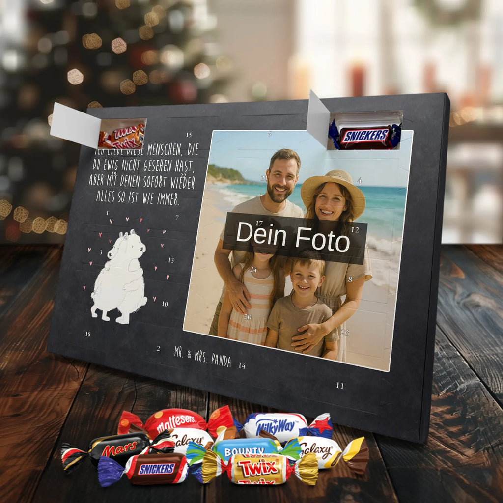 Personalisierter Schoko Foto Adventskalender Eisbär Umarmen Personalisierter Schoko Foto Adventskalender, Gute Laune, Lustige Sprüche, Tiere, Tiermotive