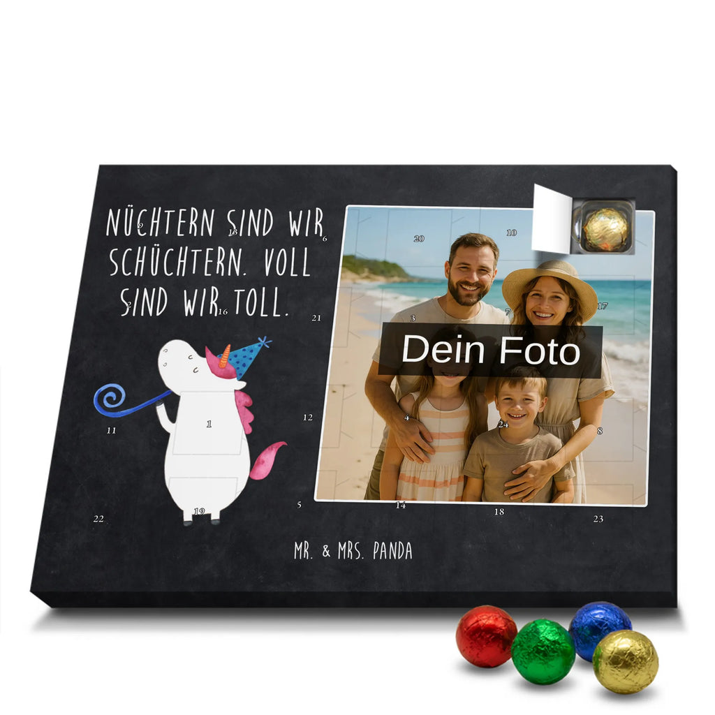 Personalisierter Schoko Foto Adventskalender Einhorn Party Personalisierter Schoko Foto Adventskalender, Unicorn, Einhorn, Einhörner, Einhorn Deko, Party, Alkohol, Geburtstag, Club, Glitzer, Fest, Konfetti, Feier, Disco