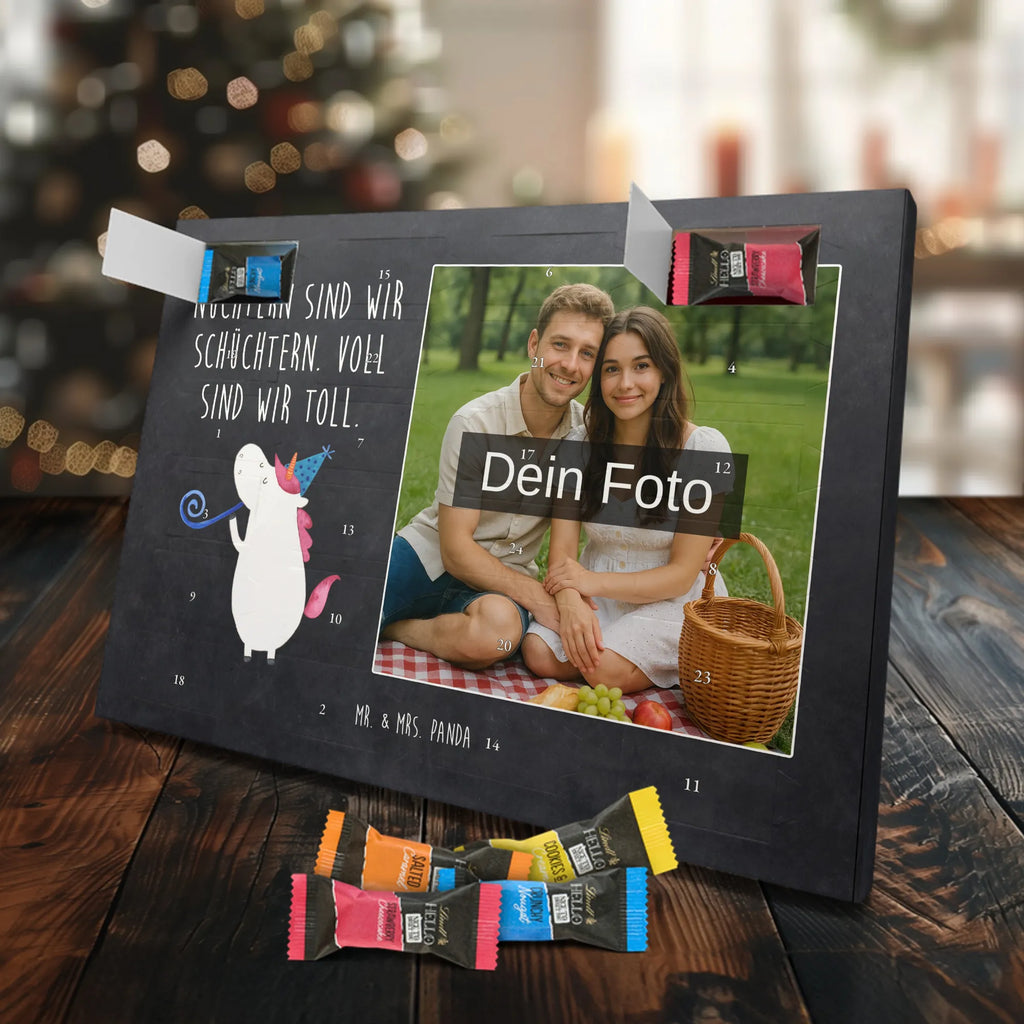Personalisierter Schoko Foto Adventskalender Einhorn Party Personalisierter Schoko Foto Adventskalender, Unicorn, Einhorn, Einhörner, Einhorn Deko, Party, Alkohol, Geburtstag, Club, Glitzer, Fest, Konfetti, Feier, Disco