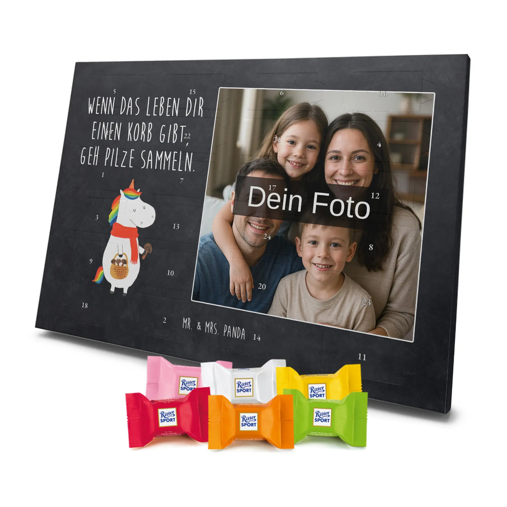 Personalisierter Schoko Foto Adventskalender Einhorn Pilz Personalisierter Schoko Foto Adventskalender, Unicorn, Einhorn, Einhörner, Einhorn Deko, Liebeskummer, Pilze, Pilzsammler, Spruch, Motivation