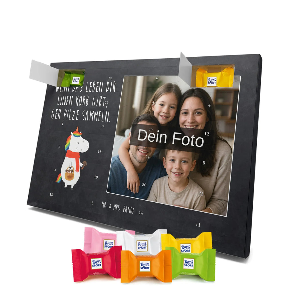 Personalisierter Schoko Foto Adventskalender Einhorn Pilz Personalisierter Schoko Foto Adventskalender, Unicorn, Einhorn, Einhörner, Einhorn Deko, Liebeskummer, Pilze, Pilzsammler, Spruch, Motivation