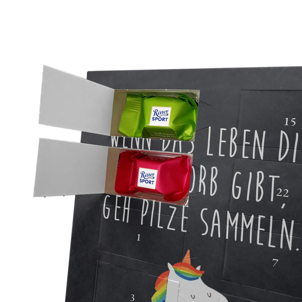 Personalisierter Schoko Foto Adventskalender Einhorn Pilz Personalisierter Schoko Foto Adventskalender, Unicorn, Einhorn, Einhörner, Einhorn Deko, Liebeskummer, Pilze, Pilzsammler, Spruch, Motivation