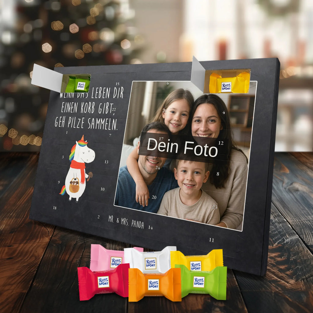 Personalisierter Schoko Foto Adventskalender Einhorn Pilz Personalisierter Schoko Foto Adventskalender, Unicorn, Einhorn, Einhörner, Einhorn Deko, Liebeskummer, Pilze, Pilzsammler, Spruch, Motivation